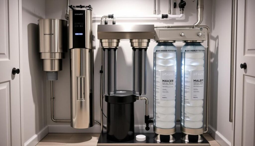 Water treatment professional testing cloudy tap water in Tampa, FL to identify hard water, sediment, and plumbing issues before recommending a filtration system.